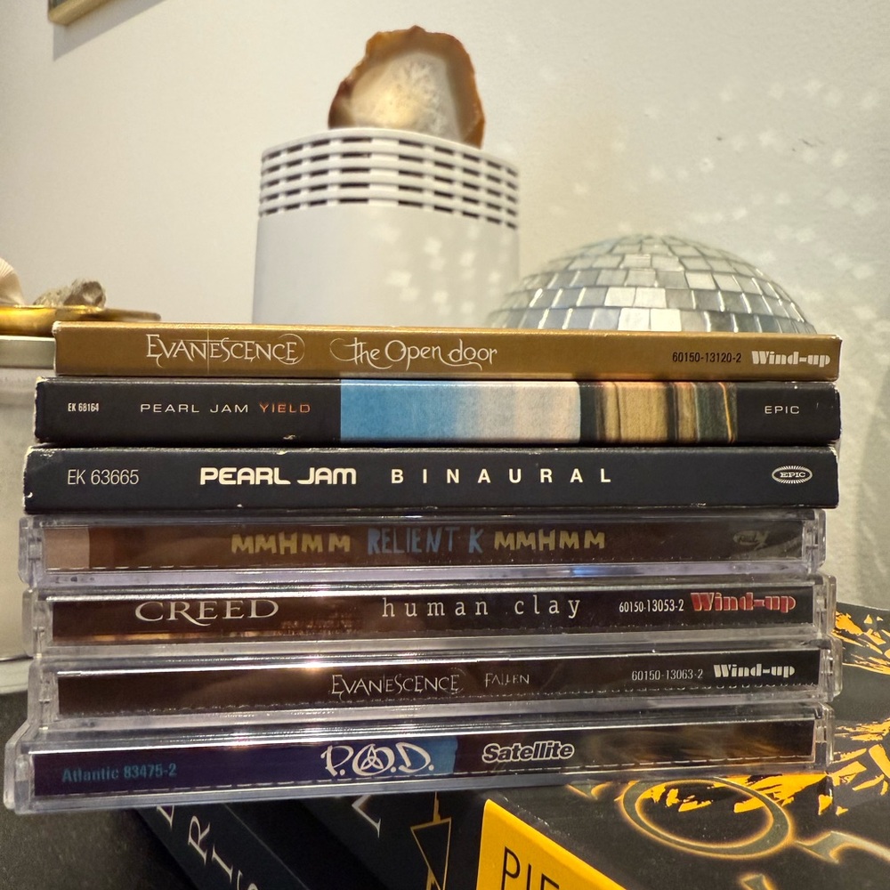 CD Collection: Evanescence, Pearl Jam, Creed, P.O.D.